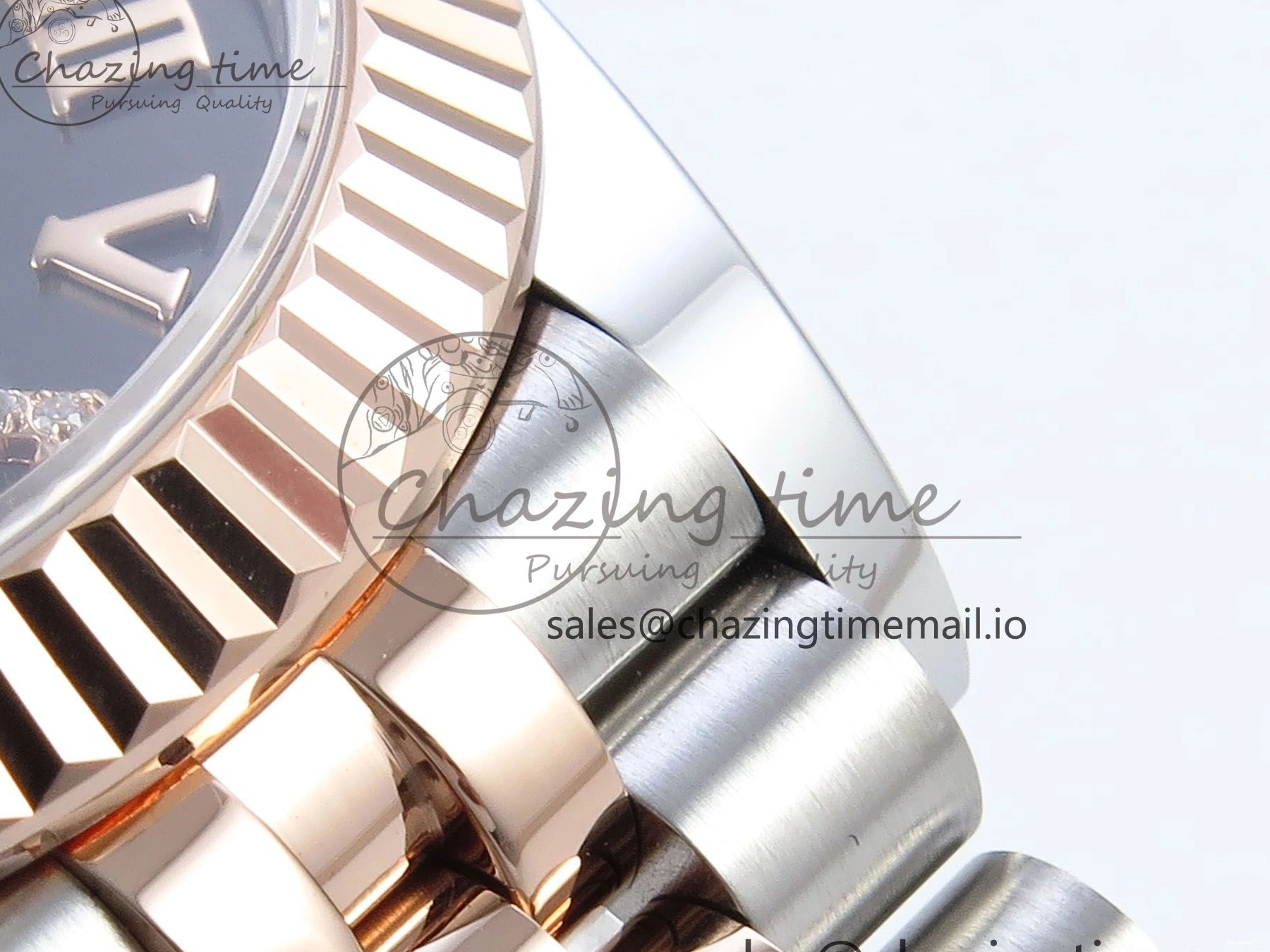 0106 StreetReady DateJust 31 278271 ARF 1:1 Best Edition 904L Steel Gray Roman Diamonds Dial on SS RG Jubilee Bracelet ETA 516